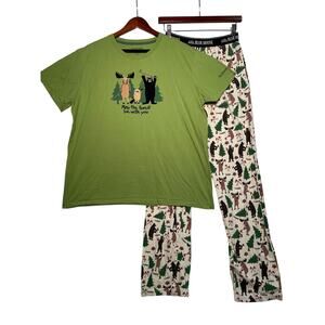 Little Blue House Pajama Set Jackson Hole, Wy May The Forest Be with You ASmall